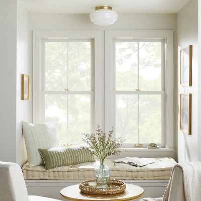 Hearth & Hand With Magnolia 12"x30" Textured Rail Stripe Lumbar Throw Pillow Sage Green/Cream - Hearth & Hand™ with Magnolia 3 Hearth & Hand With Magnolia 12"x30" Textured Rail Stripe Lumbar Throw Pillow Sage Green/Cream - Hearth & Hand™ with Magnolia