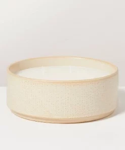 Hearth & Hand With Magnolia Hobnail Ceramic Grapefruit & Herbs Jar Candle Beige - Hearth & Hand™ with Magnolia -Hearth Shop GUEST 94ad1073 5b21 47fd 9a6d 68ead655292c 2