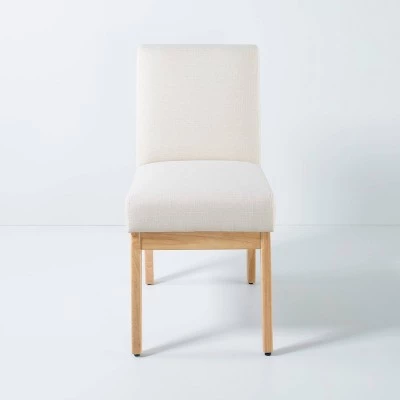 Hearth & Hand W/Magnolia Furniture Upholstered Natural Wood Slipper Dining Chair - Hearth & Hand™ with Magnolia Gray/cream 4 Hearth & Hand W/Magnolia Furniture Upholstered Natural Wood Slipper Dining Chair - Hearth & Hand™ with Magnolia Gray/cream - Image 2