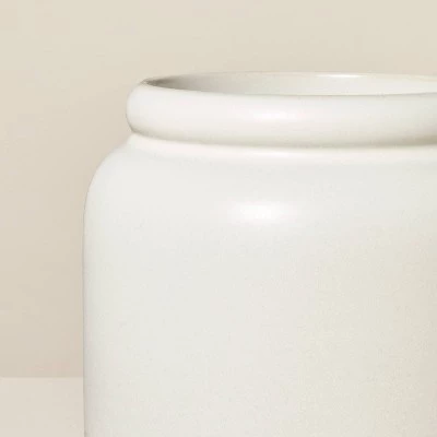 Hearth & Hand With Magnolia Stoneware Crock Utensil Holder Cream/Clay - Hearth & Hand™ with Magnolia 4 Hearth & Hand With Magnolia Stoneware Crock Utensil Holder Cream/Clay - Hearth & Hand™ with Magnolia - Image 2