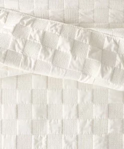 Hearth & Hand With Magnolia Checkerboard Stitch Quilt Cream - Hearth & Hand™ with Magnolia -Hearth Shop GUEST 9ff4069a d88c 4446 be50 561d8cf7de2f