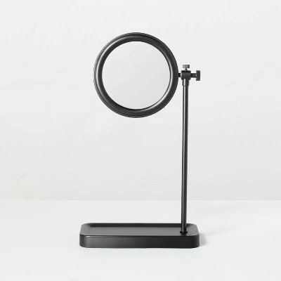 Hearth & Hand With Magnolia Two-Sided Vanity Mirror with Tray Base Matte Black - Hearth & Hand™ with Magnolia 5 Hearth & Hand With Magnolia Two-Sided Vanity Mirror with Tray Base Matte Black - Hearth & Hand™ with Magnolia - Image 3