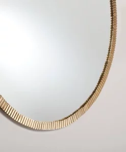 Hearth & Hand With Magnolia Pleated Brass Round Wall Mirror Antique Finish - Hearth & Hand™ with Magnolia -Hearth Shop GUEST a1fb233a 6a68 4fb9 b99f 198f958cbbda