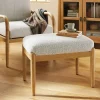 Hearth & Hand W/Magnolia Furniture Boucle Upholstered Wood Ottoman - Hearth & Hand™ with Magnolia Oatmeal