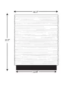 Hearth & Hand W/Magnolia Furniture 14"x17" Grooved Earthenware Indoor/Outdoor Accent Table Cream/Terracotta - Hearth & Hand™ with Magnolia -Hearth Shop GUEST a6081add ab67 4ffd aee6 d86daaa05ed5