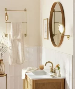 Hearth & Hand With Magnolia Hidden Stripe Terry Bath Towels Natural/Honey - Hearth & Handâ„¢ with Magnolia