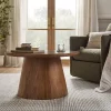 Hearth & Hand W/Magnolia Furniture Wooden Round Pedestal Coffee Table - Hearth & Hand™ with Magnolia Aged Oak -Hearth Shop GUEST acb5cbbf 739f 4be6 aed5 8c40416a4d17