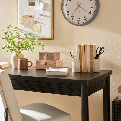 Hearth & Hand With Magnolia 2pc Sandy Textured Ceramic Pencil Cup Bookend Set Natural - Hearth & Hand™ with Magnolia 3 Hearth & Hand With Magnolia 2pc Sandy Textured Ceramic Pencil Cup Bookend Set Natural - Hearth & Hand™ with Magnolia