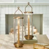 Hearth & Hand With Magnolia 17" Glass & Brass 1ct Taper Candle Sconce Antique Finish - Hearth & Hand™ with Magnolia -Hearth Shop GUEST ae839324 e8a6 4d97 8476 b47708121f8f