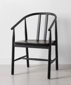 Hearth & Hand W/Magnolia Furniture Sculpted Wood Dining Chair - Hearth & Hand™ with Magnolia Black -Hearth Shop GUEST b43d0010 a1b4 46b5 a70f 80da30d89df2