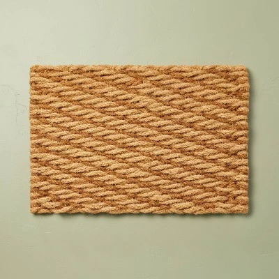 Hearth & Hand With Magnolia Chunky Twisted Rope Handwoven Coir Doormat Natural/Brown - Hearth & Hand™ with Magnolia 6 Hearth & Hand With Magnolia Chunky Twisted Rope Handwoven Coir Doormat Natural/Brown - Hearth & Hand™ with Magnolia - Image 4