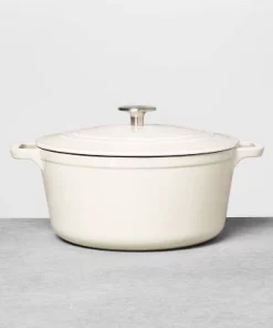 Hearth & Hand With Magnolia Enameled Cast Iron Dutch Oven Cream - Hearth & Hand™ with Magnolia -Hearth Shop GUEST b87086a5 8da8 4597 85d5 b02cec633671