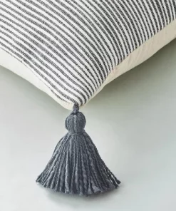 Hearth & Hand With Magnolia 24"x24" Woven Slub Stripe Throw Pillow with Tassels Gray/White - Hearth & Hand™ with Magnolia 7 Hearth & Hand With Magnolia 24"x24" Woven Slub Stripe Throw Pillow with Tassels Gray/White - Hearth & Hand™ with Magnolia -Hearth Shop GUEST b8d70768 4099 46eb a1f9 50ae2860ba7d