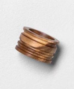 Hearth & Hand With Magnolia 4pc Wooden Napkin Ring Set - Hearth & Hand™ with Magnolia Natural -Hearth Shop GUEST b96668c4 601e 4e39 825f 14341d9a01ae