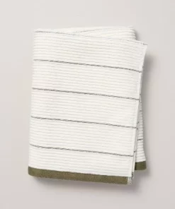 Hearth & Hand With Magnolia Ribbed Terry Bath Towels Cream/Green - Hearth & Hand™ with Magnolia -Hearth Shop GUEST c5a50baf 57b8 4654 9237 0f118226c271