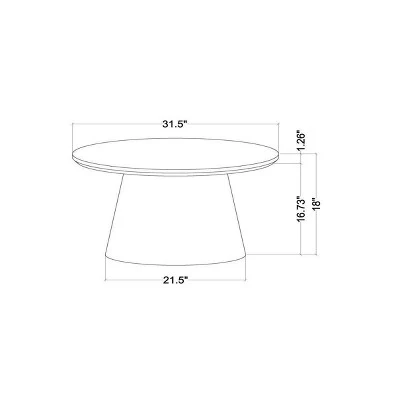 Hearth & Hand W/Magnolia Furniture Wooden Round Pedestal Coffee Table - Hearth & Hand™ with Magnolia Aged Oak 7 Hearth & Hand W/Magnolia Furniture Wooden Round Pedestal Coffee Table - Hearth & Hand™ with Magnolia Aged Oak - Image 5