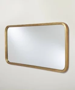 Hearth & Hand With Magnolia 20"x40" Decorative Molding Rectangular Wall Mirror Antique Brass - Hearth & Hand™ with Magnolia -Hearth Shop GUEST ccfa55aa eb67 4b0e ac0b 80786167b293