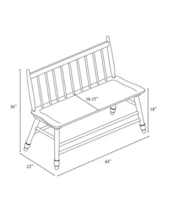 Hearth & Hand W/Magnolia Furniture Vintage Windsor Dining Bench - Aged Oak - Hearth & Hand™ with Magnolia -Hearth Shop GUEST d53da268 7a12 4bc3 95fc d3bde7cc25d3