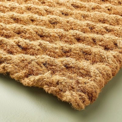 Hearth & Hand With Magnolia Chunky Twisted Rope Handwoven Coir Doormat Natural/Brown - Hearth & Hand™ with Magnolia 4 Hearth & Hand With Magnolia Chunky Twisted Rope Handwoven Coir Doormat Natural/Brown - Hearth & Hand™ with Magnolia - Image 2