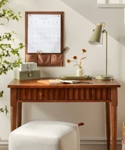 Hearth & Hand With Magnolia Canvas Pouch 2024-2025 Wall Calendar Brown/White - Hearth & Hand™ with Magnolia