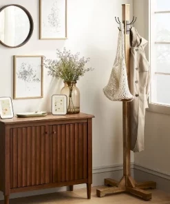 Hearth & Hand With Magnolia Round Wood Framed Wall Mirror - Hearth & Hand™ with Magnolia Natural