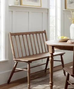 Hearth & Hand W/Magnolia Furniture Vintage Windsor Dining Bench - Aged Oak - Hearth & Hand™ with Magnolia