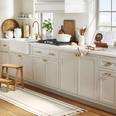 Hearth & Hand With Magnolia Vintage Library Drawer Bin Pulls (Set of 2) - Hearth & Hand™ with Magnolia Brass Plated 3 Hearth & Hand With Magnolia Vintage Library Drawer Bin Pulls (Set of 2) - Hearth & Hand™ with Magnolia Brass Plated