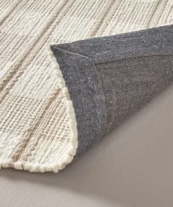 Hearth & Hand With Magnolia Rib Stripe Plaid Handmade Woven Area Rug Tan/Cream/Khaki - Hearth & Hand™ with Magnolia -Hearth Shop GUEST dc9291ec 9fb6 4ccb b513 29f471112183