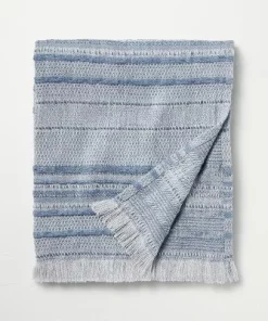 Hearth & Hand With Magnolia Textured Rib Stripe Dobby Throw Blanket - Hearth & Hand™ with Magnolia Vintage Blue 8 Hearth & Hand With Magnolia Textured Rib Stripe Dobby Throw Blanket - Hearth & Hand™ with Magnolia Vintage Blue -Hearth Shop GUEST dca2a50d ff10 457f be3f 4a7da5fd7f4f
