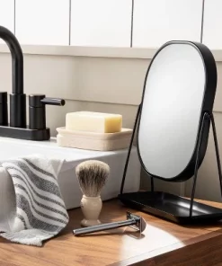 Hearth & Hand With Magnolia Metal Vanity Flip Mirror with Tray Black - Hearth & Hand™ with Magnolia
