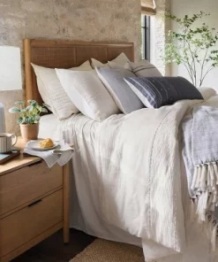 Hearth & Hand With Magnolia 16"x42" Slub Center Stripe Oversized Lumbar Bed Pillow - Hearth & Hand™ with Magnolia Jet Gray -Hearth Shop GUEST dd73e0b8 e5cd 4563 84e2 5a230aa13c96