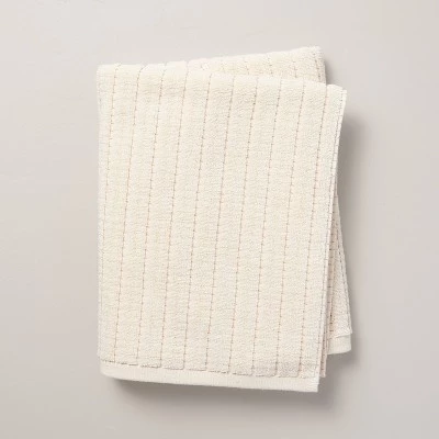 Hearth & Hand With Magnolia Hidden Stripe Terry Bath Towels Natural/Honey - Hearth & Hand™ with Magnolia 7 Hearth & Hand With Magnolia Hidden Stripe Terry Bath Towels Natural/Honey - Hearth & Hand™ with Magnolia - Image 5