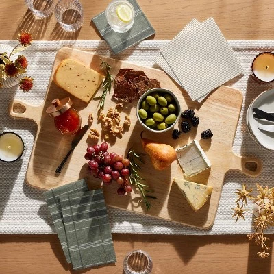 Hearth & Hand With Magnolia Large Double Handle Wood Serve Board - Hearth & Hand™ with Magnolia Natural 3 Hearth & Hand With Magnolia Large Double Handle Wood Serve Board - Hearth & Hand™ with Magnolia Natural