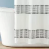 Hearth & Hand With Magnolia Clipped Jacquard Stripe Shower Curtain Sour Cream/Railroad Gray - Hearth & Hand™ with Magnolia -Hearth Shop GUEST e3052c43 cb39 4b76 a3f6 be61deb1d65f