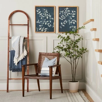 Hearth & Hand With Magnolia (Set of 2) 18"x24" Honeysuckle Print Framed Wall Art Blue - Hearth & Hand™ with Magnolia 3 Hearth & Hand With Magnolia (Set of 2) 18"x24" Honeysuckle Print Framed Wall Art Blue - Hearth & Hand™ with Magnolia