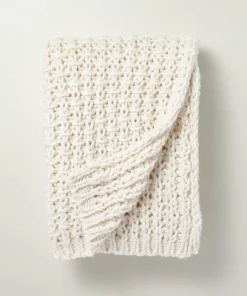 Hearth & Hand With Magnolia Chunky Knit Throw Blanket - Hearth & Hand™ with Magnolia Cream -Hearth Shop GUEST ed6afe2d af01 485b a8e4 32bfc06dd0d3