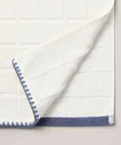 Hearth & Hand With Magnolia Grid Weave Terry Bath Towel Cream/Blue - Hearth & Hand™ with Magnolia 9 Hearth & Hand With Magnolia Grid Weave Terry Bath Towel Cream/Blue - Hearth & Hand™ with Magnolia -Hearth Shop GUEST f13f182f b20c 4c7a b554 63f2059106f4