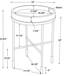 Hearth & Hand W/Magnolia Furniture Wood & Metal Accent Side Table - Black - Hearth & Hand™ with Magnolia 17 Hearth & Hand W/Magnolia Furniture Wood & Metal Accent Side Table - Black - Hearth & Hand™ with Magnolia -Hearth Shop GUEST f3074010 657d 4877 8925 91e3098972ae