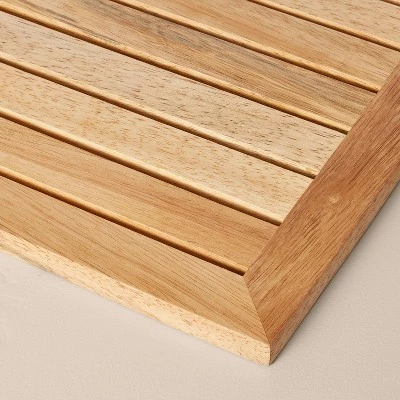 Hearth & Hand With Magnolia 14"x23" Wooden Slat Bath Mat Brown - Hearth & Hand™ with Magnolia 4 Hearth & Hand With Magnolia 14"x23" Wooden Slat Bath Mat Brown - Hearth & Hand™ with Magnolia - Image 2