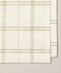Hearth & Hand With Magnolia 4pk Tri-Stripe Plaid Cloth Napkins Light Green/Natural - Hearth & Hand™ with Magnolia -Hearth Shop GUEST fa0cb511 11f9 4c07 b938 cf1d43c4d50d