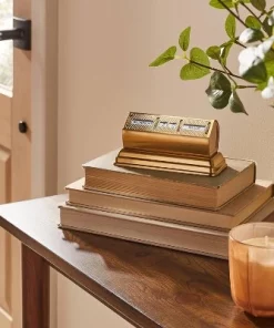 Hearth & Hand With Magnolia Brass Perpetual Desktop Calendar Antique Finish - Hearth & Hand™ with Magnolia