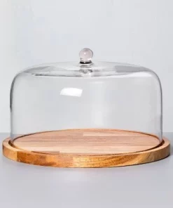 Hearth & Hand With Magnolia 9" Wood & Glass Covered Dessert Storage - Hearth & Hand™ with Magnolia Pickled Black 10 Hearth & Hand With Magnolia 9" Wood & Glass Covered Dessert Storage - Hearth & Hand™ with Magnolia Pickled Black -Hearth Shop GUEST fb1a78bd 713f 4973 842b cedc7b656900