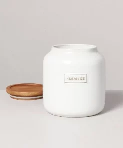 Hearth & Hand With Magnolia Dry Goods Stoneware Canister with Wood Lid Cream/Brown - Hearth & Hand™ with Magnolia 10 Hearth & Hand With Magnolia Dry Goods Stoneware Canister with Wood Lid Cream/Brown - Hearth & Hand™ with Magnolia -Hearth Shop GUEST fc38f838 f55e 4bca a5ef 0f8614b1595c