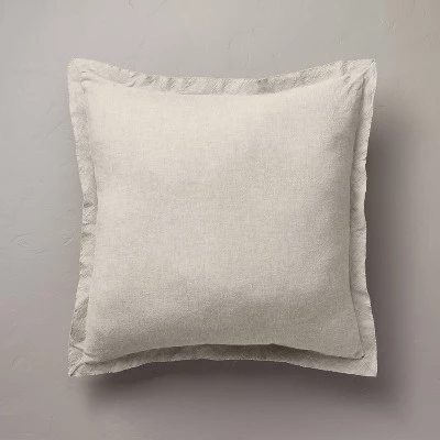 Hearth & Hand With Magnolia 26"x26" Linen Blend Euro Bed Pillow - Hearth & Hand™ with Magnolia Gray 7 Hearth & Hand With Magnolia 26"x26" Linen Blend Euro Bed Pillow - Hearth & Hand™ with Magnolia Gray - Image 5