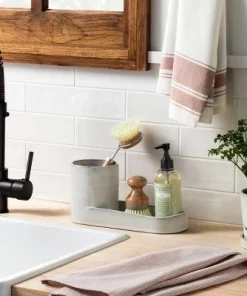 Hearth & Hand With Magnolia Stoneware Kitchen Sink Caddy Sour Cream - Hearth & Hand™ with Magnolia -Hearth Shop GUEST fd9cb479 3f1f 4dc9 95bf 0fdf4b85e2a1