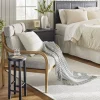 Hearth & Hand With Magnolia Ticking Stripe Woven Throw Blanket Gray/Cream - Hearth & Hand™ with Magnolia -Hearth Shop GUEST fdcbb1e0 ce06 4aaa bcae 062e203f49e4 1